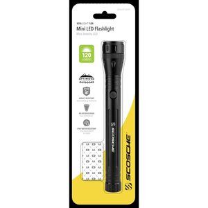 Scosche Mini LED Flashlight Outdoor Indoor Water Resistant Adjustable Beam
